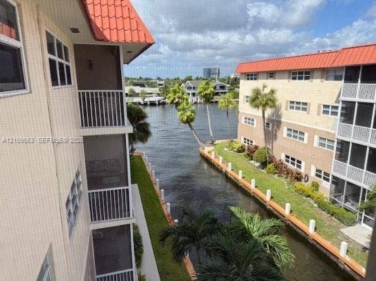 Waterfront location, View of Intracoastal from screened-in balcony.