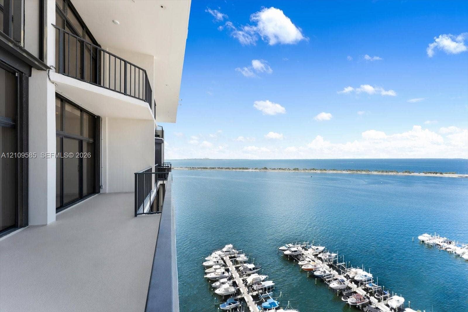 1865 Brickell Avenue, #APHVII, Miami, FL 33129 South facing views above marina