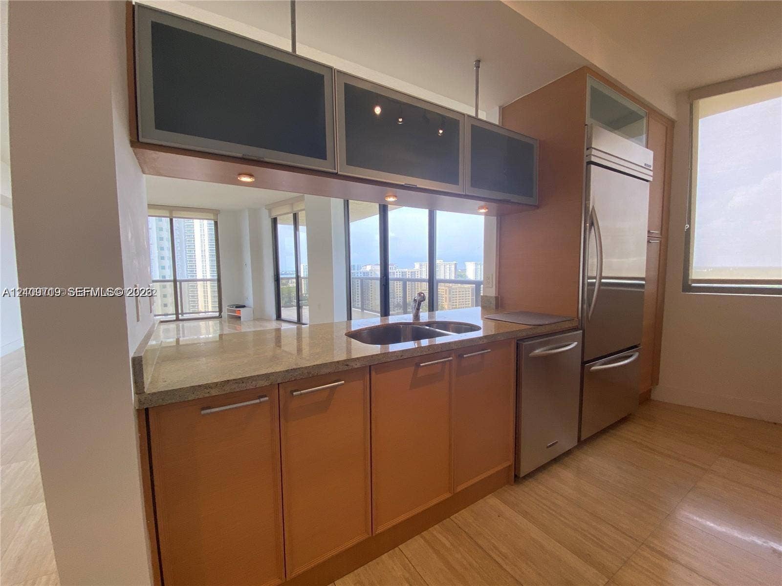 Stainless steel appliances.