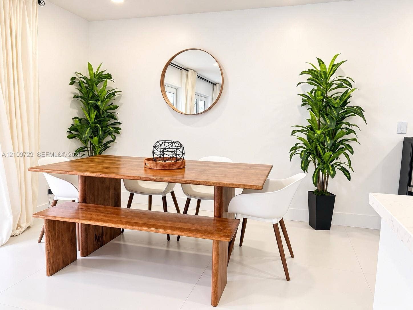 12665 SW 54th Court, Miramar, FL 33027 Neutral-toned space featuring white flooring, crisp white walls, and a recessed ceiling light