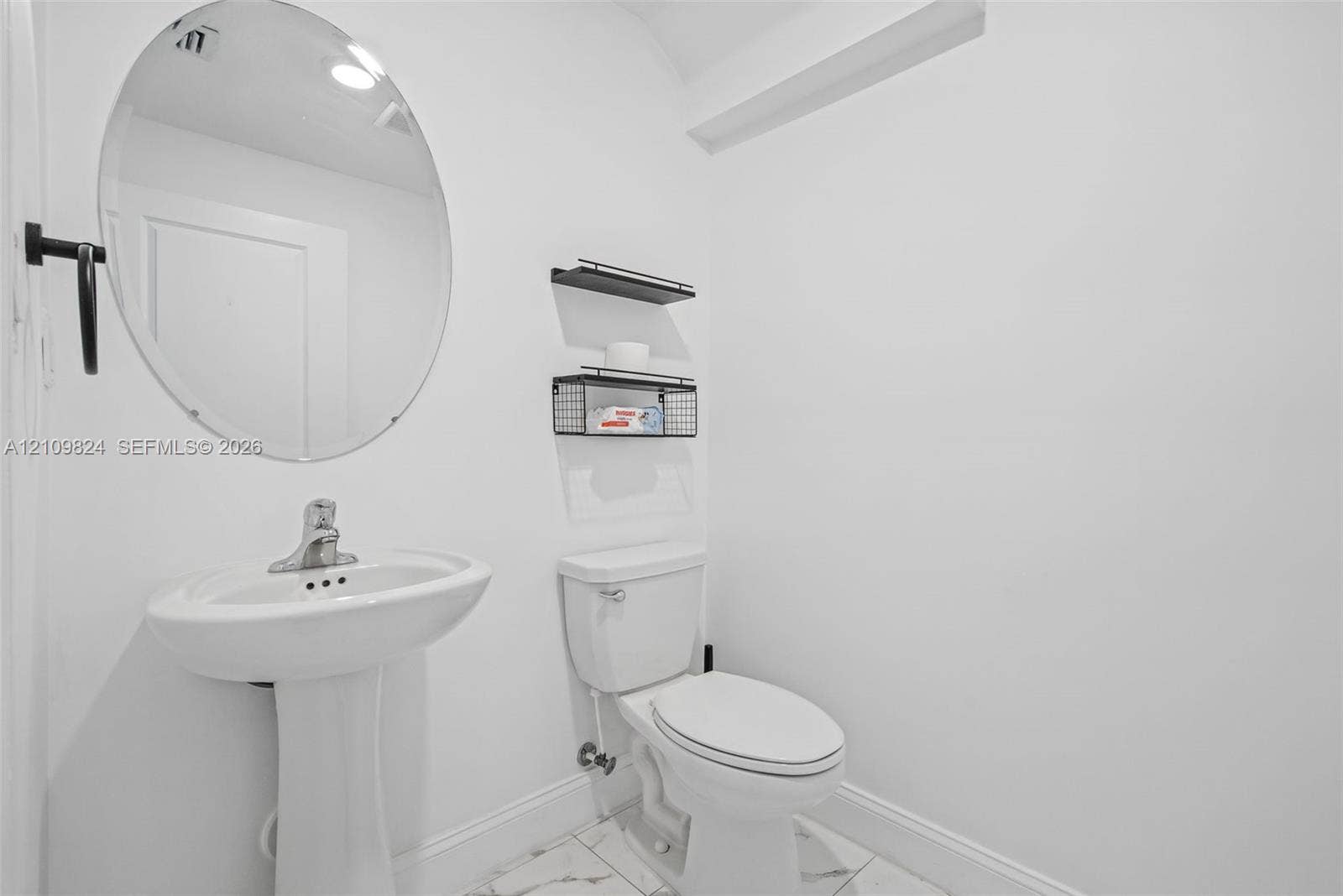 Half bath on first floor