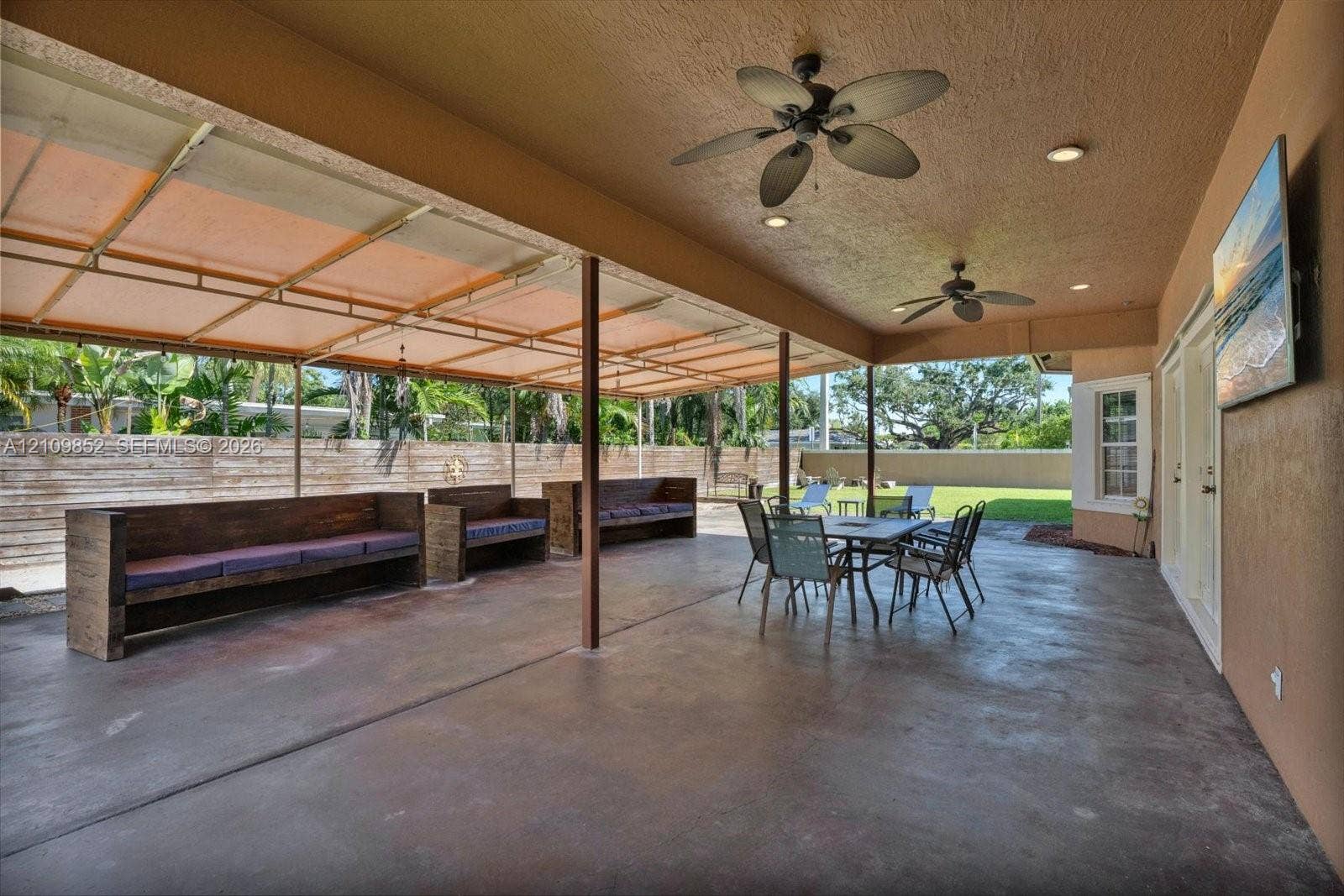 7901 SW 97th Street, Miami, FL 33156 ** Extra tie beams were added during the original construction for a future enclosure/extension to the back of the property **