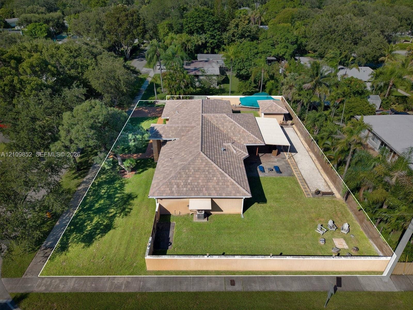 7901 SW 97th Street, Miami, FL 33156 Another aerial perspective * Property is not in a flood zone *
