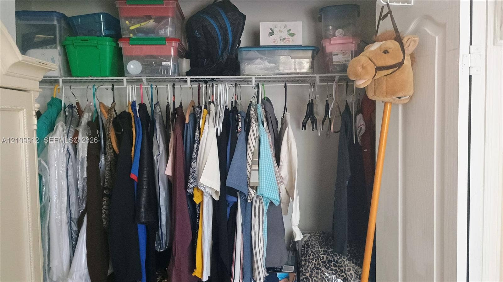 3253 SW 150 Court, Miami, FL 33185 Closet featuring white wire shelving and double-door access