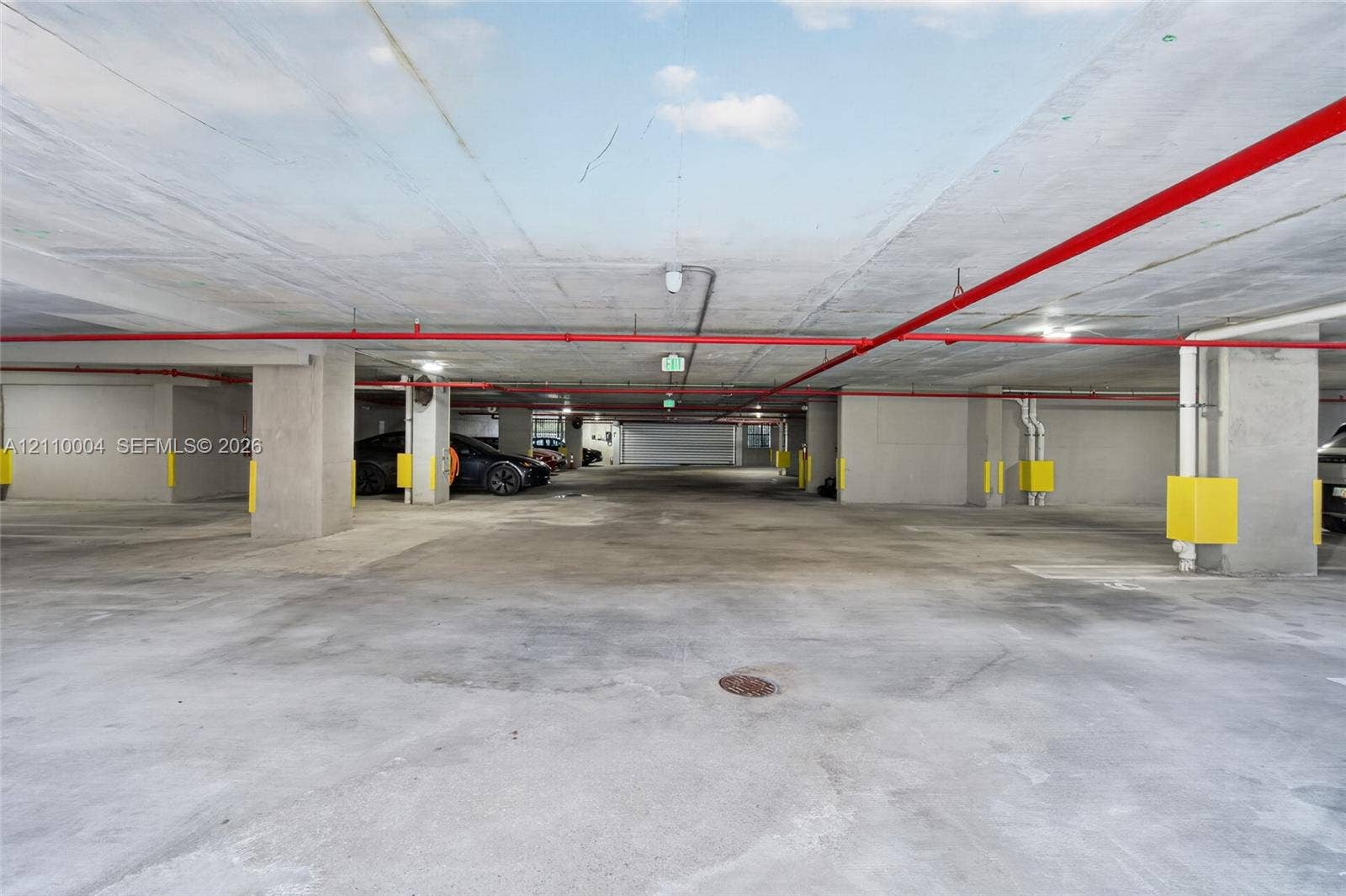 Covered parking garage