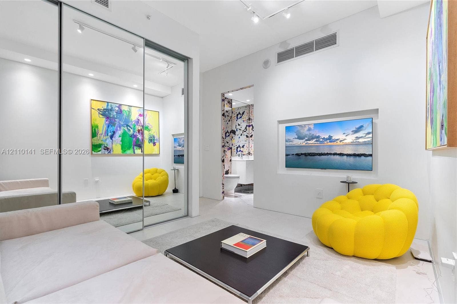 10203 Collins Avenue, #303, Bal Harbour, FL 33154 Expeansive Den seating area- or optional guest bedroom