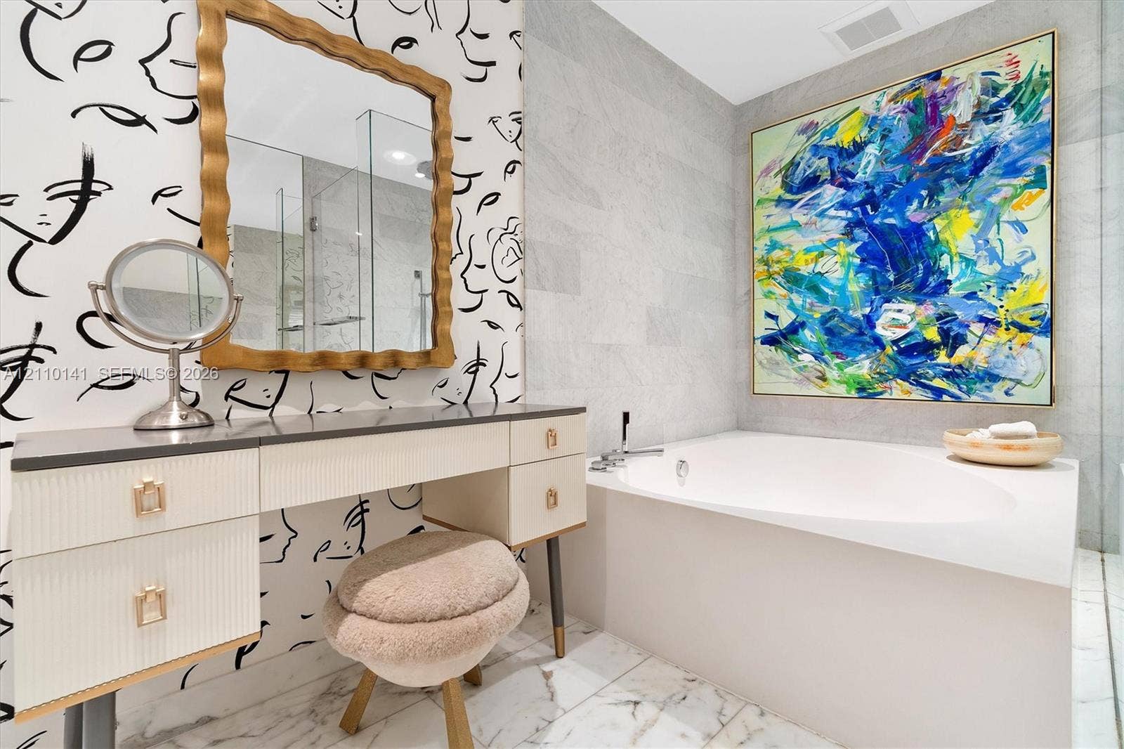 10203 Collins Avenue, #303, Bal Harbour, FL 33154 Master bathroom