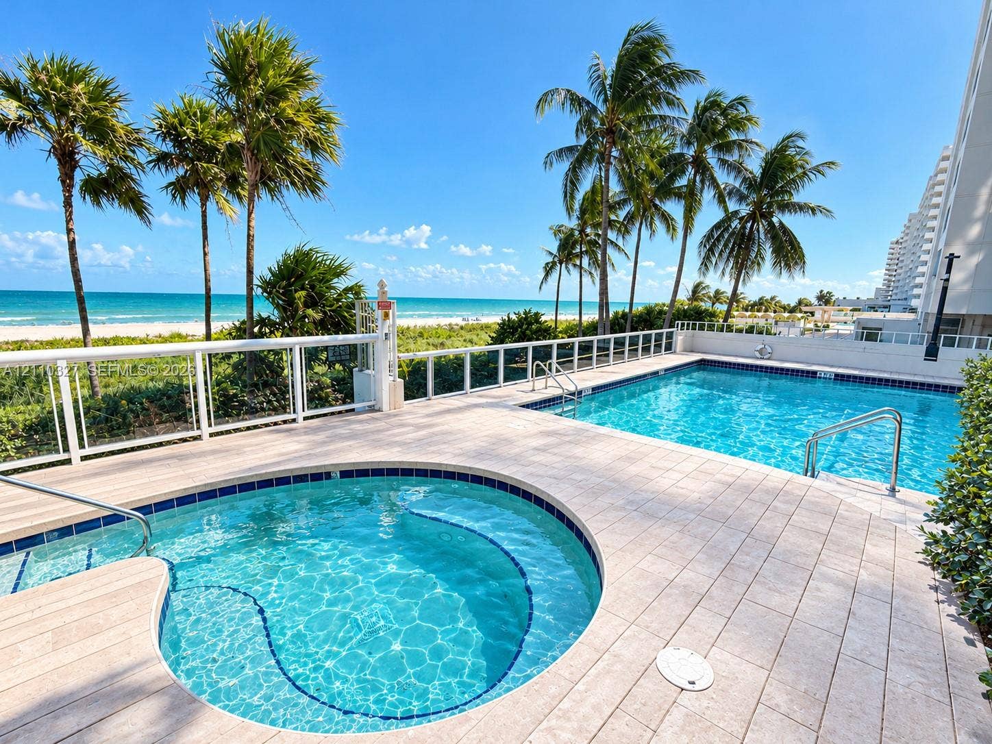 Beautiful pool area with ocean view and beautiful landscape. (pool area is under work currently)