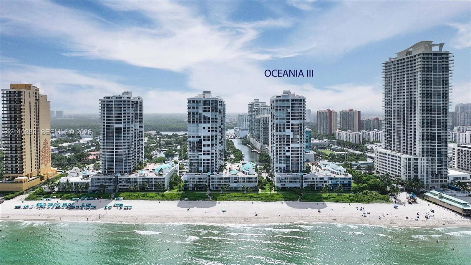 16445 Collins Avenue, #WS-7B, Sunny Isles Beach, Sunny Isles Beach, FL 33160 High-rise oceanfront towers featuring direct beach access, coastal proximity, and extensive landscaped grounds