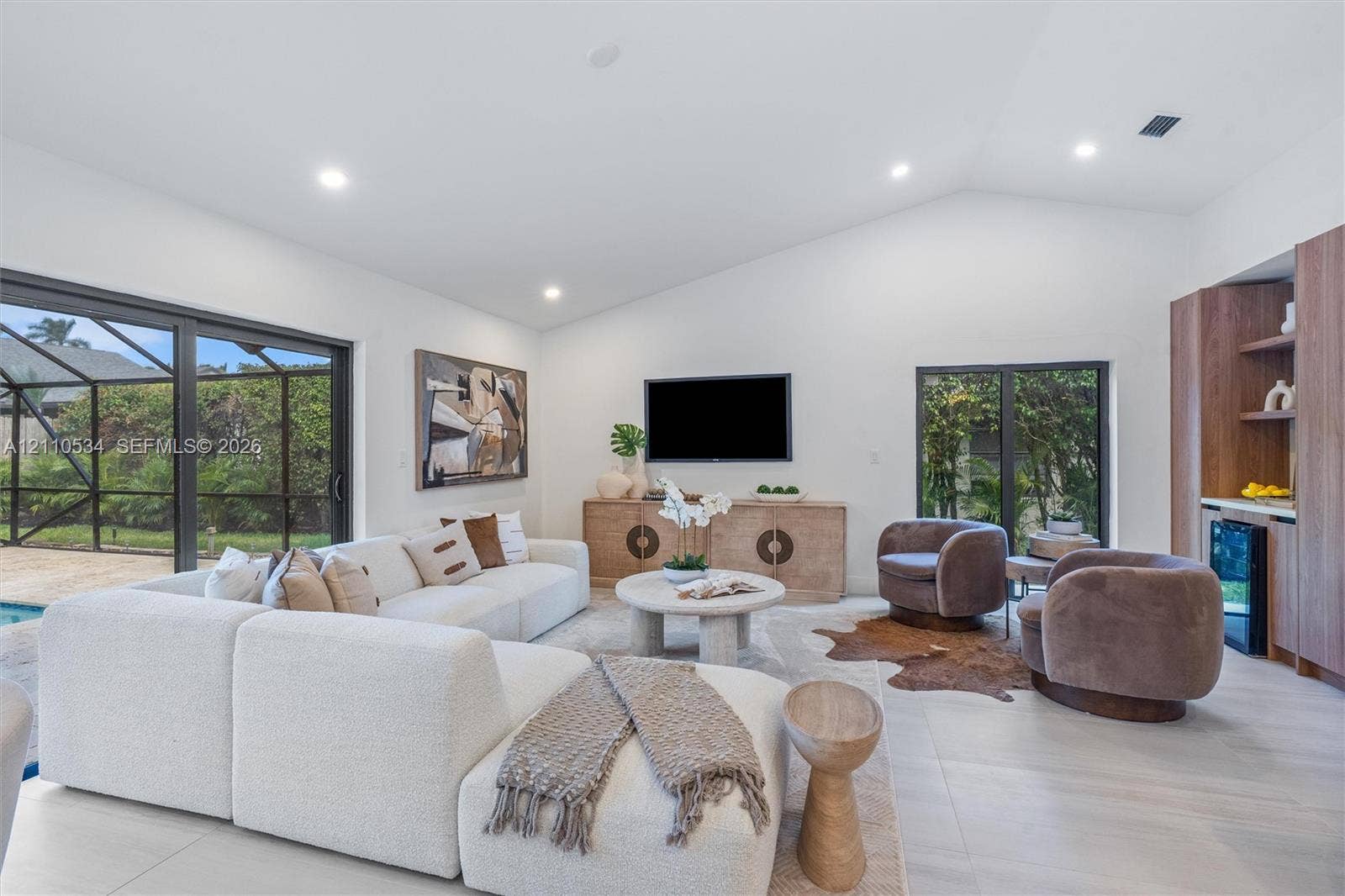 Open-concept living space