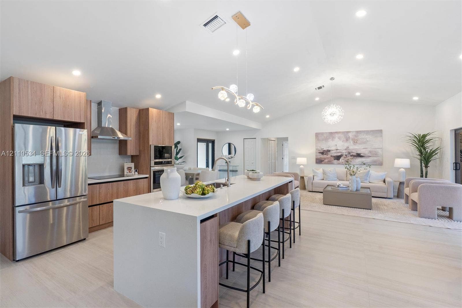 Open-concept kitchen