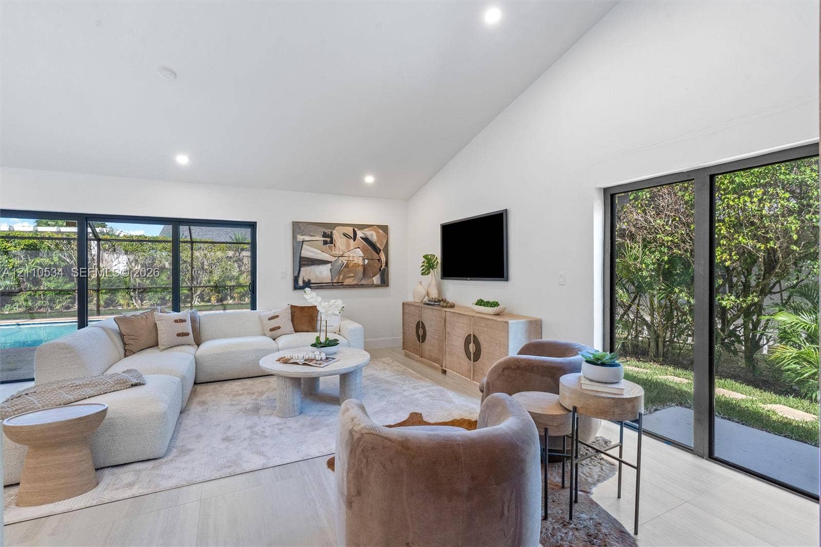 Open-concept living space