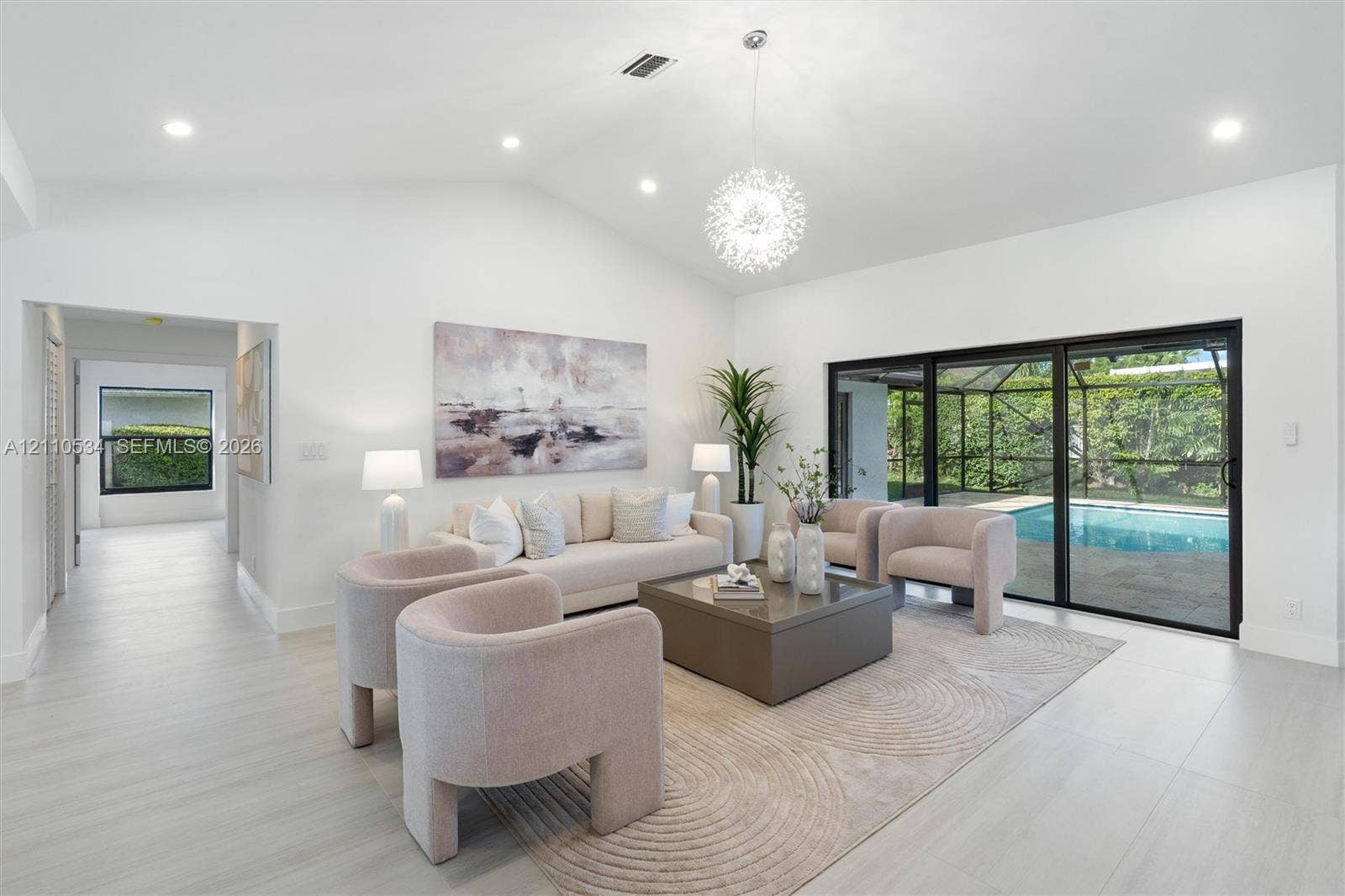 Open-concept living space