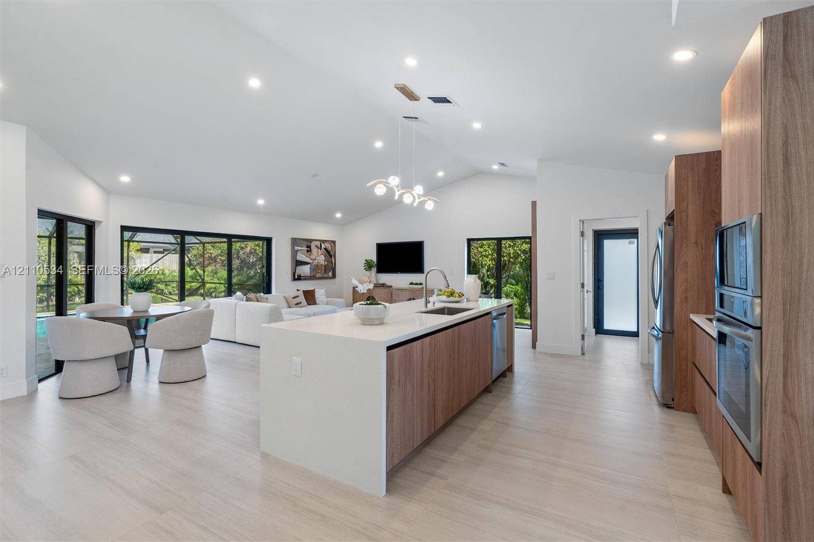 Open-concept kitchen