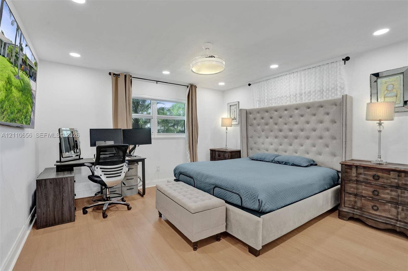 30 NE 48th Court, Oakland Park, FL 33334 Recessed lighting, wood-finish flooring, and a multi-pane window