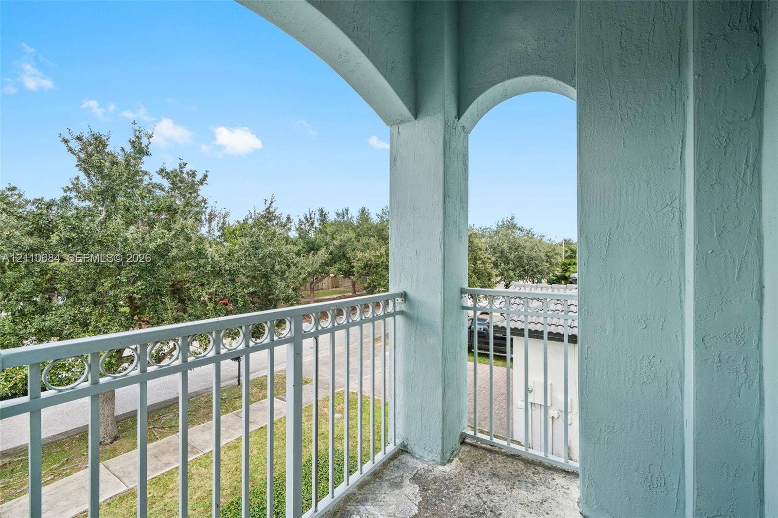 13542 SW 177th Terrace, Miami, FL 33177 Balcony facing front entrance