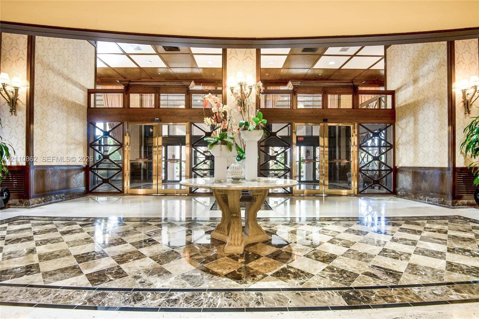 9801 Collins Avenue, #8T, Bal Harbour, Bal Harbour, FL 33154 Lobby secured entrance