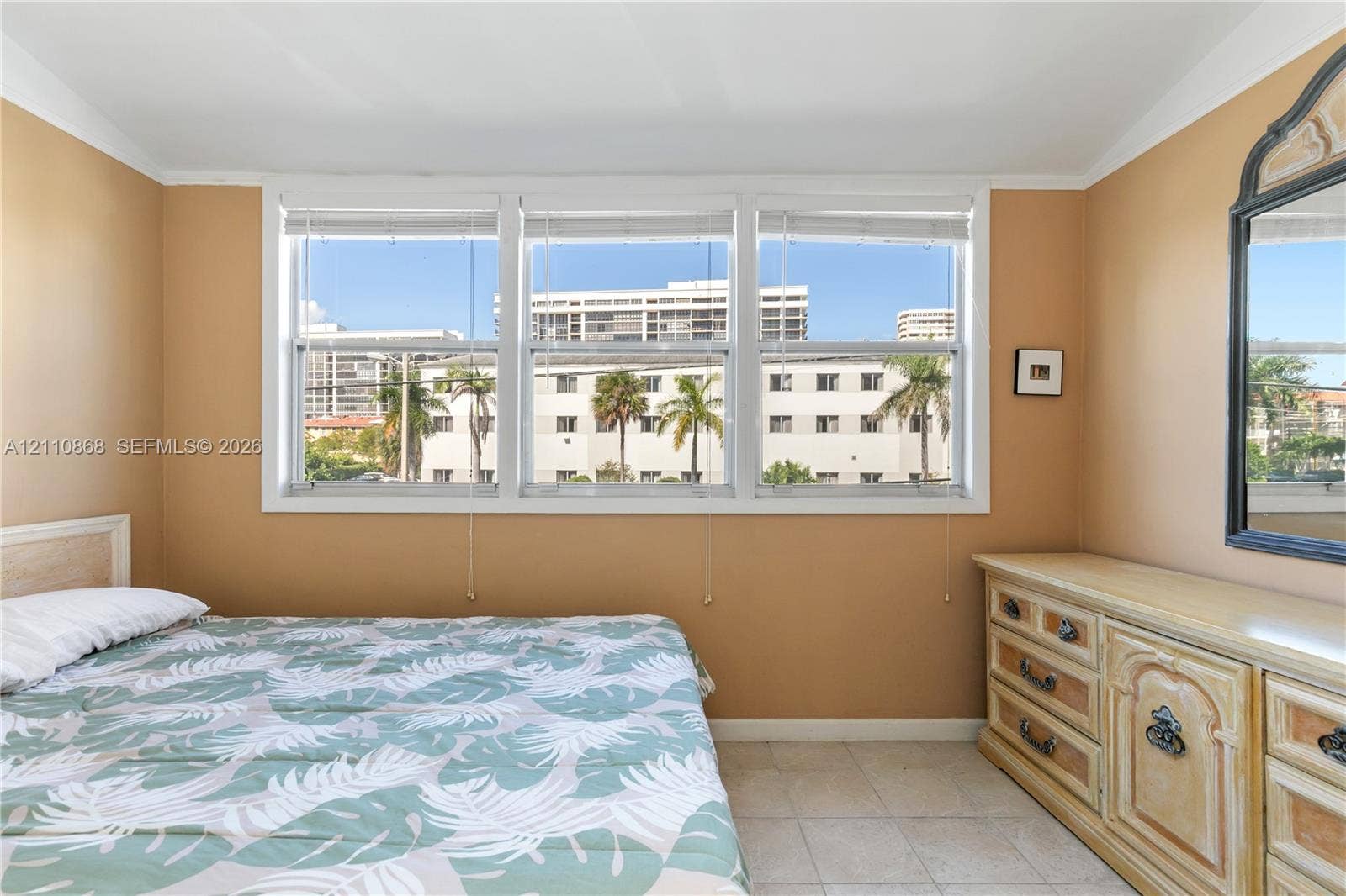 3121 S Ocean Drive, #209, Hallandale Beach, FL 33009 Enclosed back porch. Neutral wall finish, and tile flooring