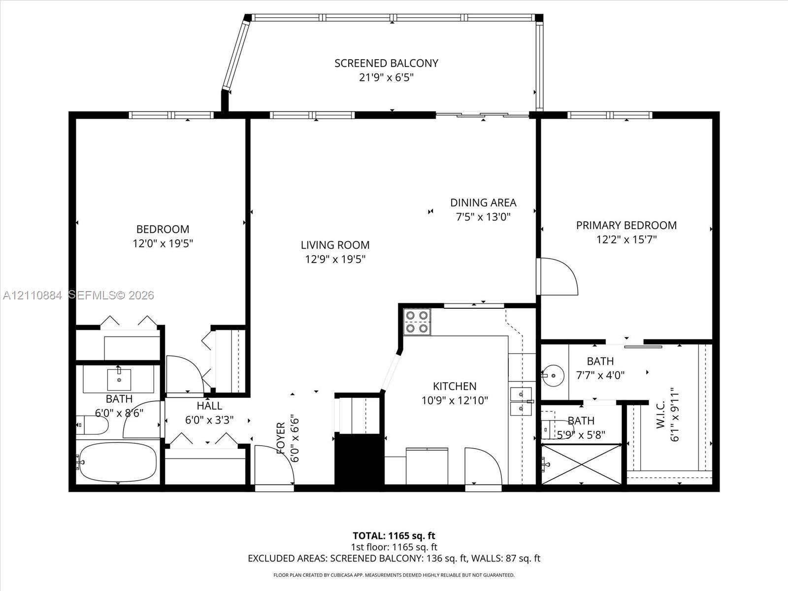 400 Diplomat Parkway, #805, Hallandale Beach, FL 33009 Floor plan