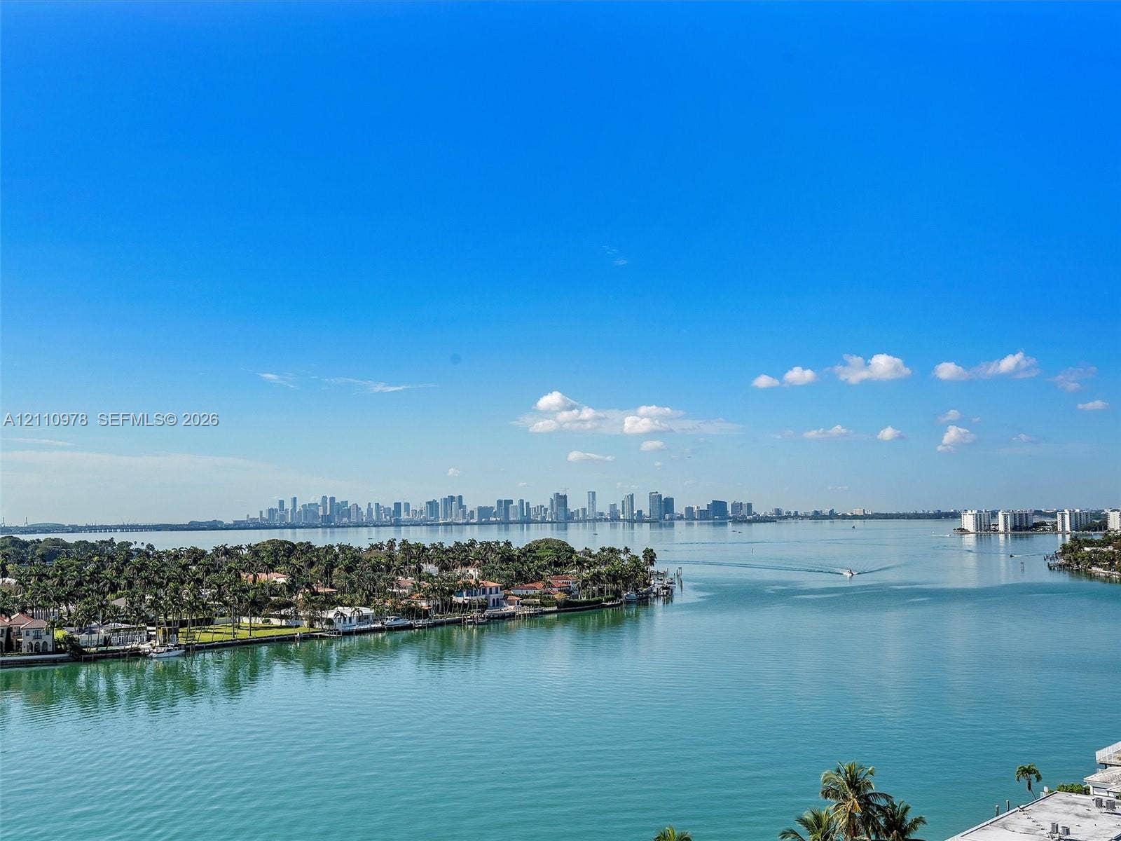 900 Bay Drive, #225, Miami Beach, FL 33141 Panoramic water scenery featuring a skyline backdrop and coastal landscape