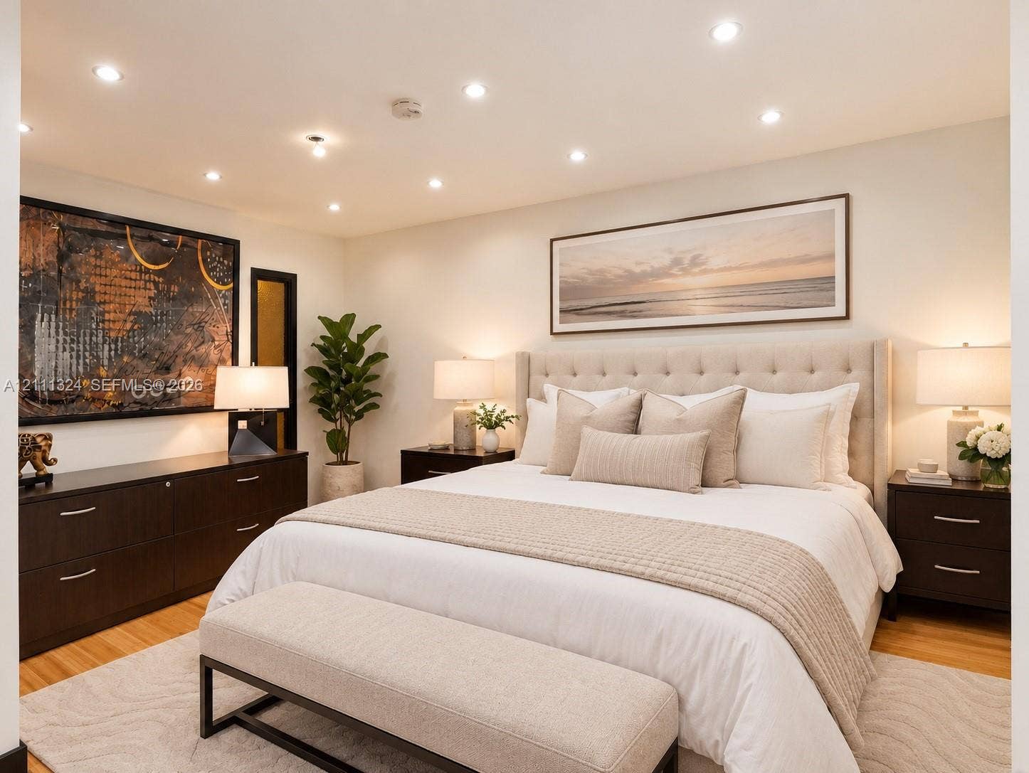 Rendering of the office converted to a bedroom