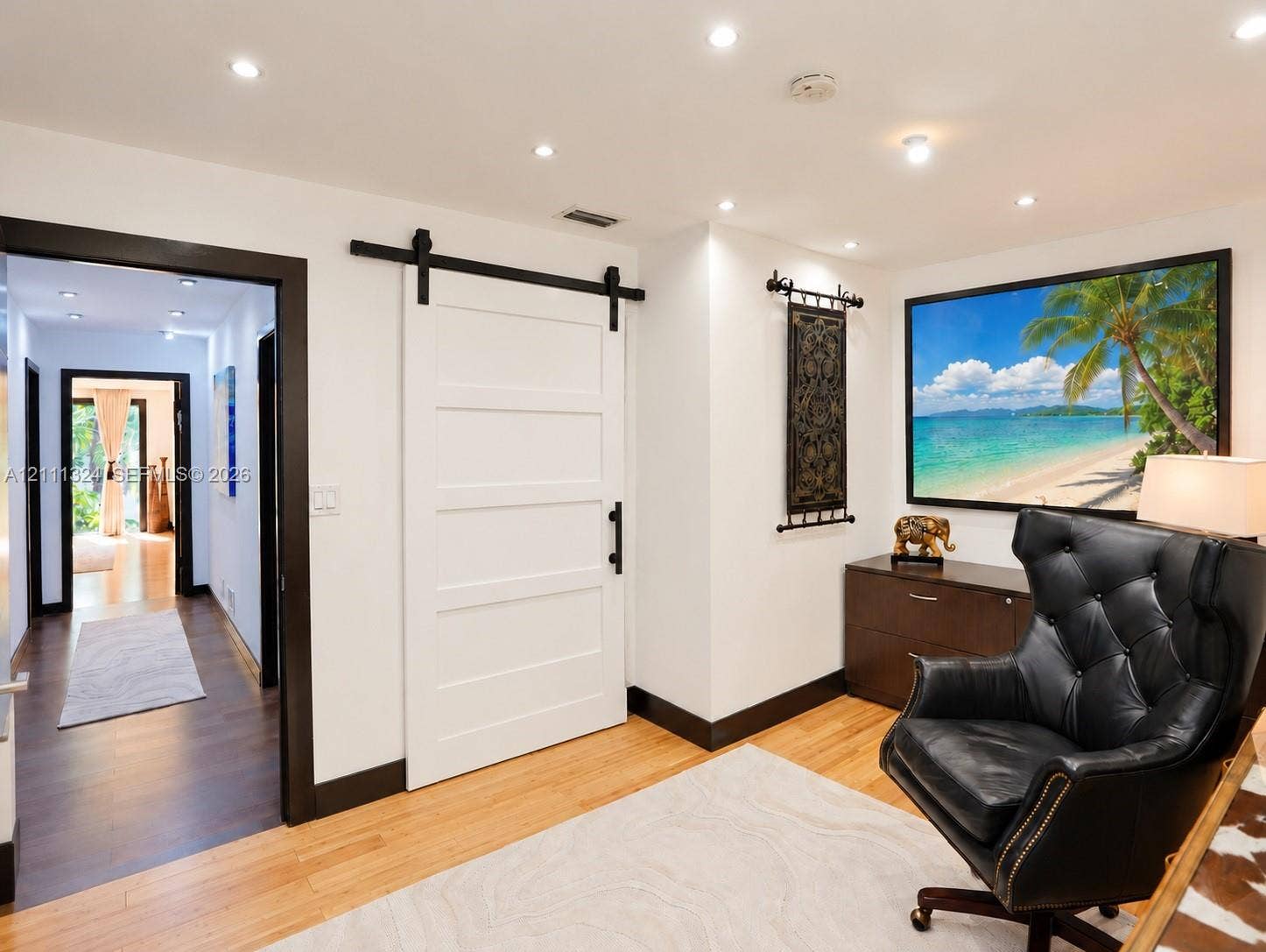 Rendering of the office converted to a bedroom