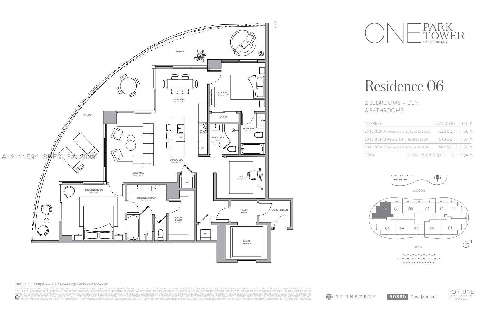2411 Laguna Circle, #2506, North Miami, FL 33181 Floor plan