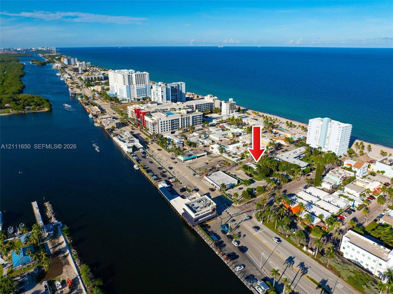 Aerial perspective featuring proximity to the Atlantic coastline and coastal waterways