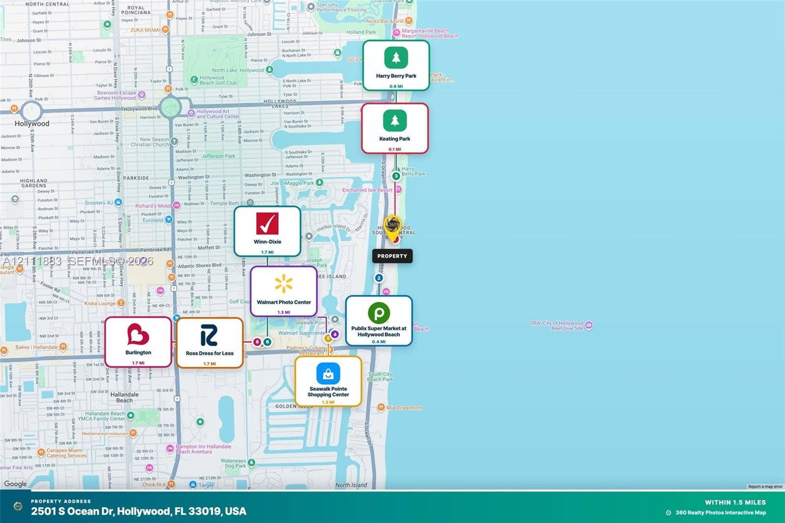 Location Map. Identifying public amenities and commercial establishments in relation to the property