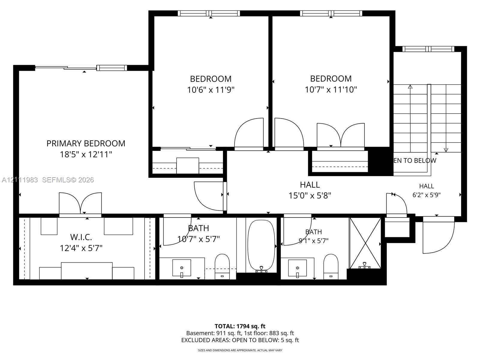 90 Alton Road, #TH-8, Miami Beach, FL 33139 Floor plan second floor