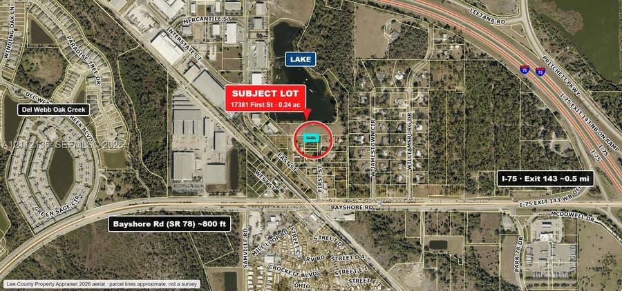 Property photo for 17381 First Street, North Fort Myers, FL