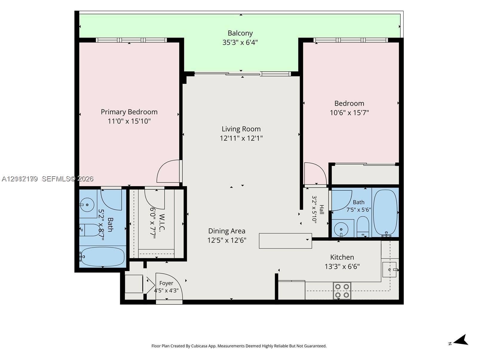 800 Claughton Island Drive, #1604, Miami, Miami, FL 33131 Floor plan