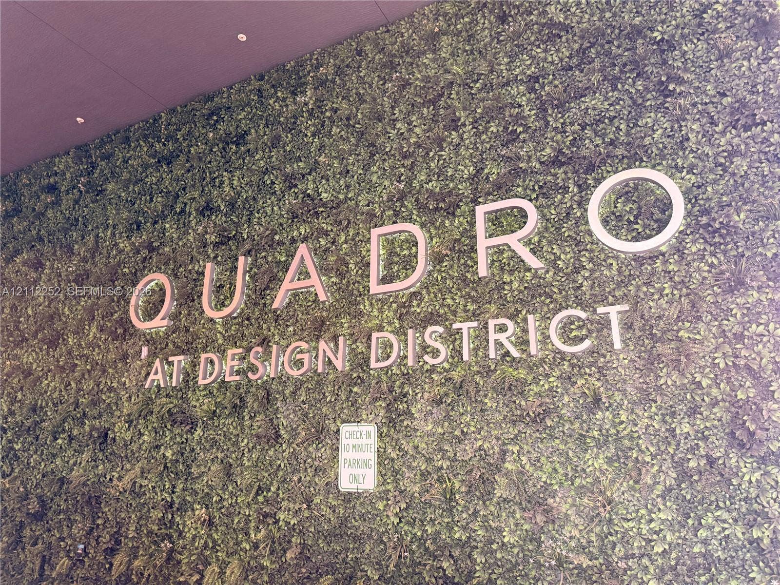 3900 Biscayne Boulevard, #N-1113, Miami, FL 33137 Exterior living wall feature with integrated dimensional signage