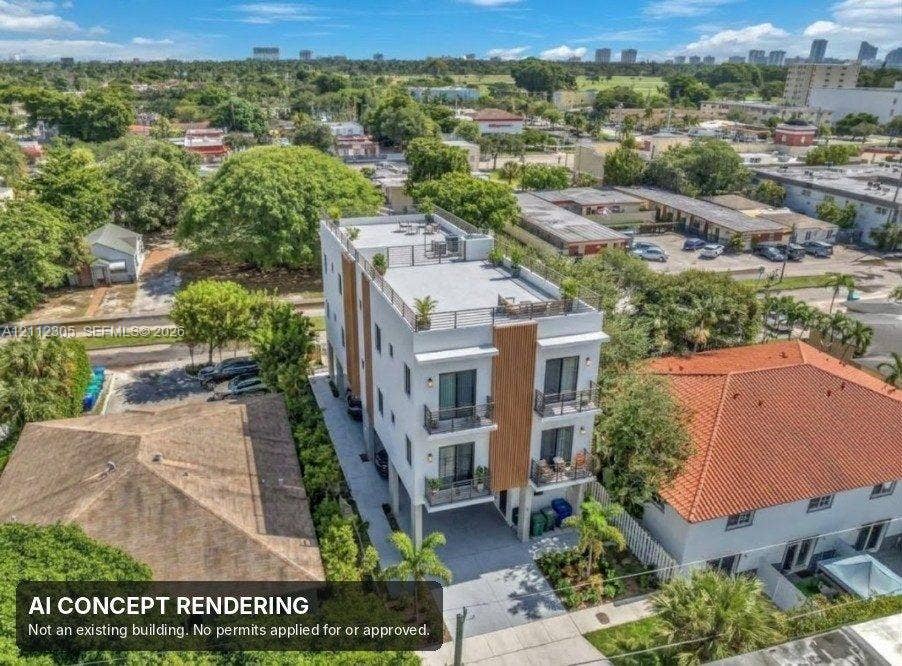 1008 N 18th Court, Hollywood, FL 33020 AI concept rendering of a possible future building. Not an existing building. No permits applied for or approved.