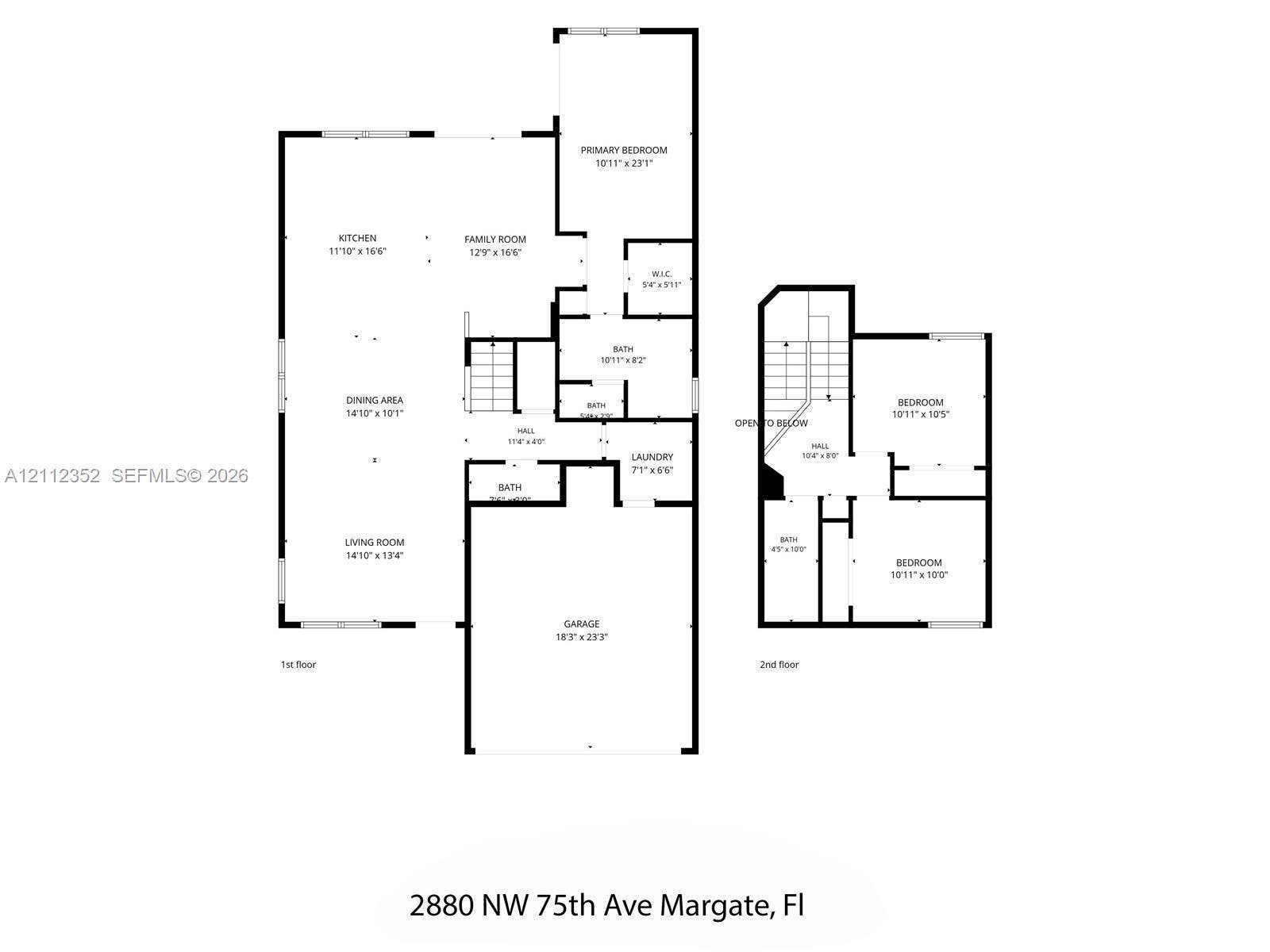 2880 NW 75th Avenue, Margate, FL 33063 Floor plan