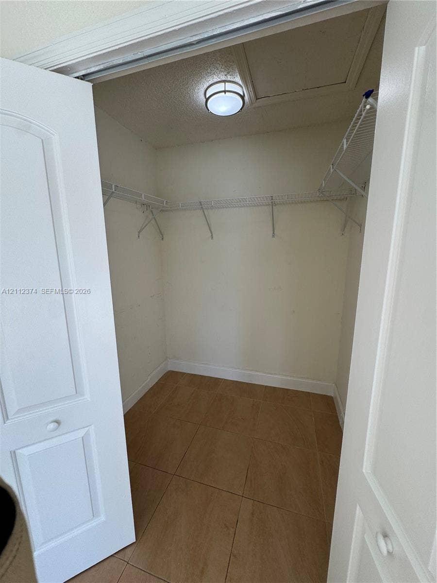 Bedroom One large walk in closet