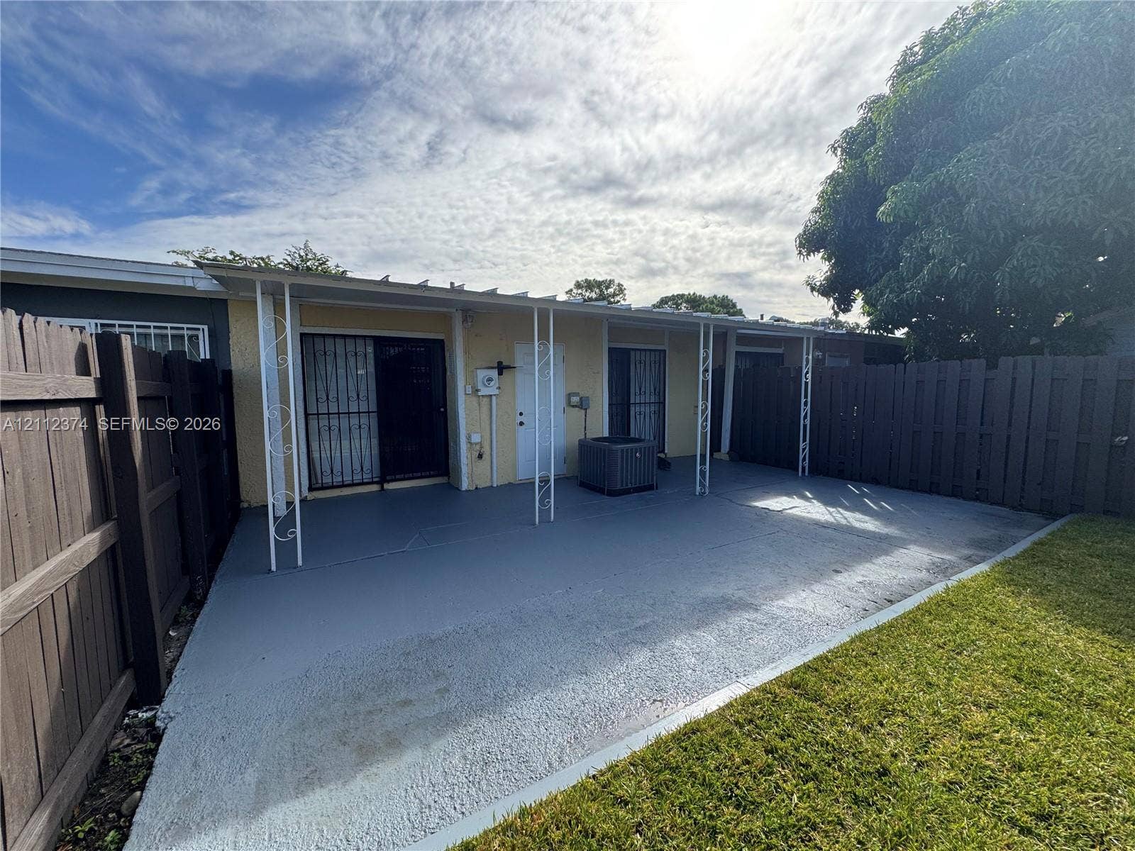Covered patio