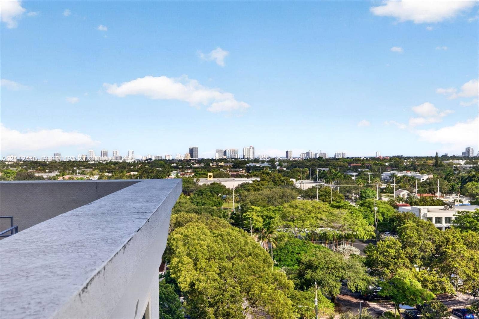 110 N Federal Highway, #914, Fort Lauderdale, FL 33301 Elevated terrace w/ panoramic skyline backdrop - views toward ocean condos