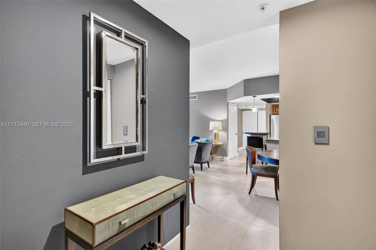 110 N Federal Highway, #914, Fort Lauderdale, FL 33301 Designer selected paint on interior featuring high ceilings, minimalist grounted porcelain flooring, and accent-painted walls