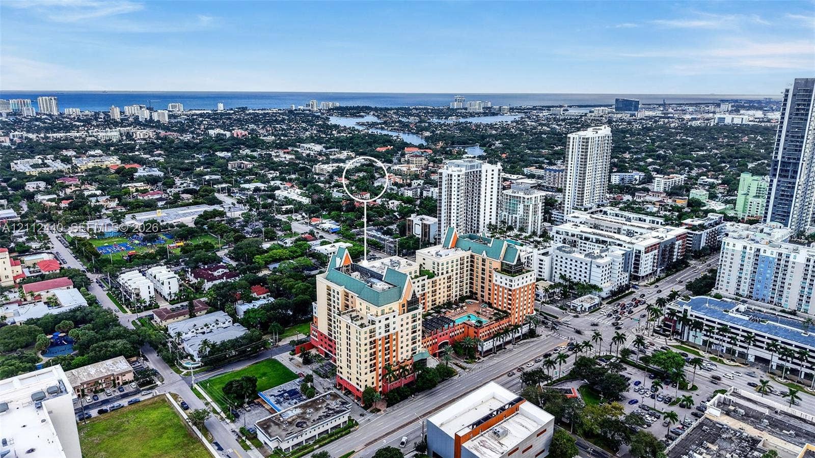 110 N Federal Highway, #914, Fort Lauderdale, FL 33301 View toward Port Everglades and downtown