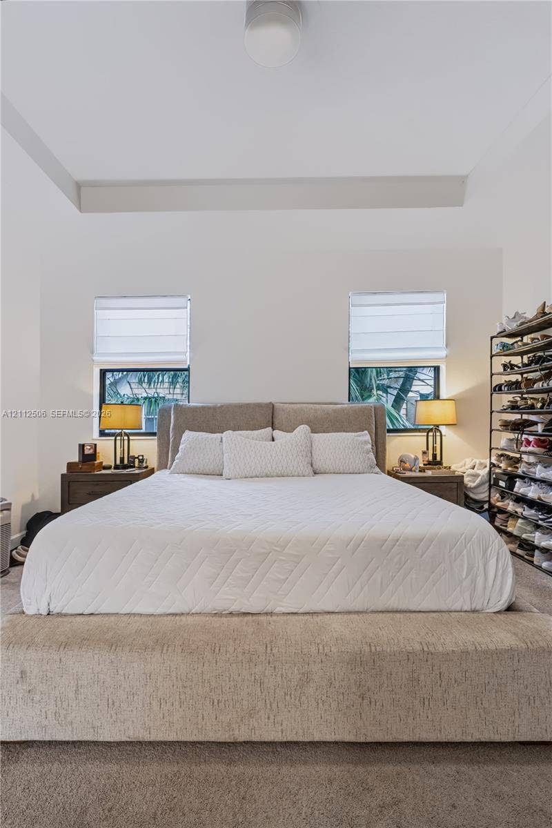 538 SW 19th Terrace, Fort Lauderdale, Fort Lauderdale, FL 33312 Tray ceiling, carpeted flooring, and dual windows with fitted Roman shades