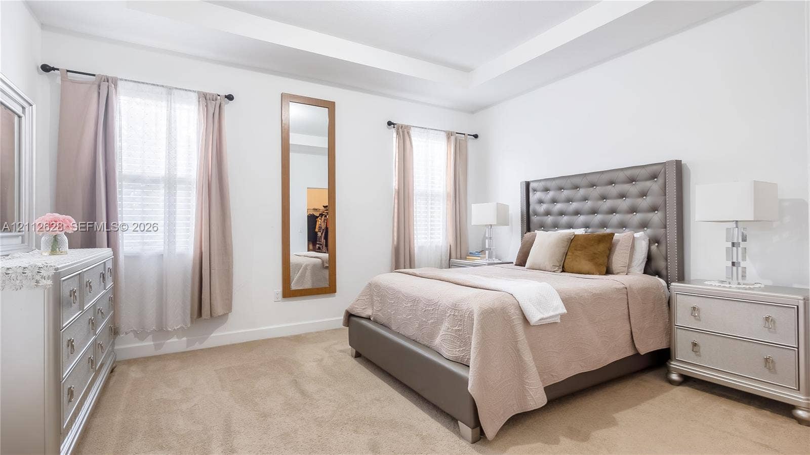 4445 NW 48th Terrace, Tamarac, Tamarac, FL 33319 Retreat to a bright and spacious primary suite featuring elegant tray ceilings, abundant natural light, and a serene ambiancecomplete with a generous walk-in closet and an oversized ensuite bathroom for the ultimate everyday luxury