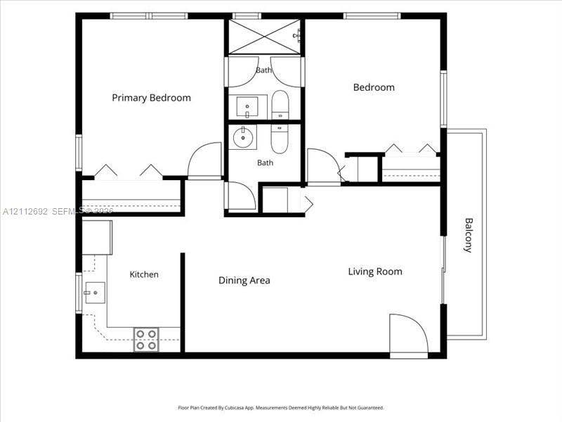 1111 NW 19th Avenue, #205, Miami, FL 33125 Floor plan