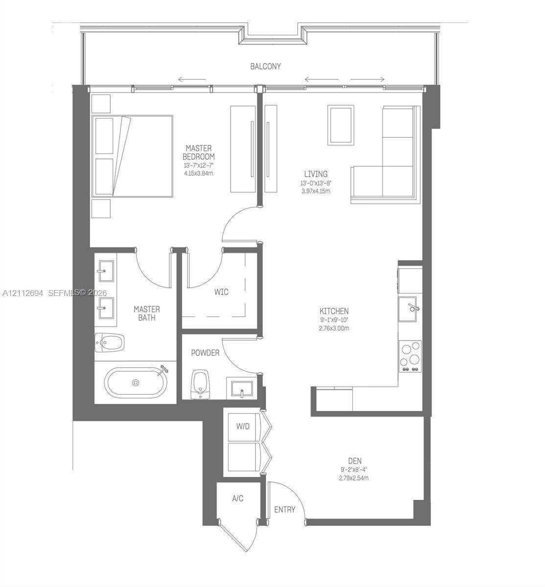 1170 E Hallandale Beach Boulevard, #503, Hallandale Beach, Hallandale Beach, FL 33009 Floor plan