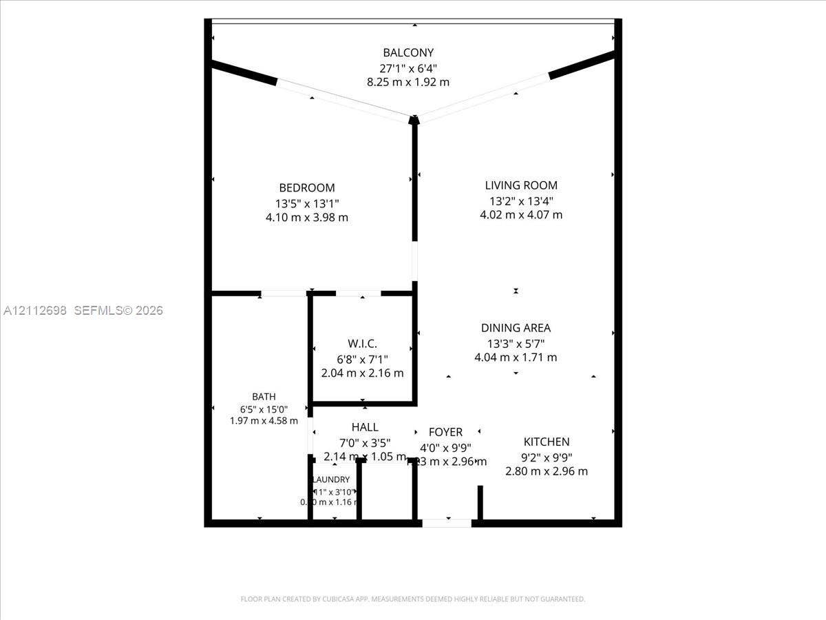 475 Brickell Avenue, #4511, Miami, FL 33131 Floor plan