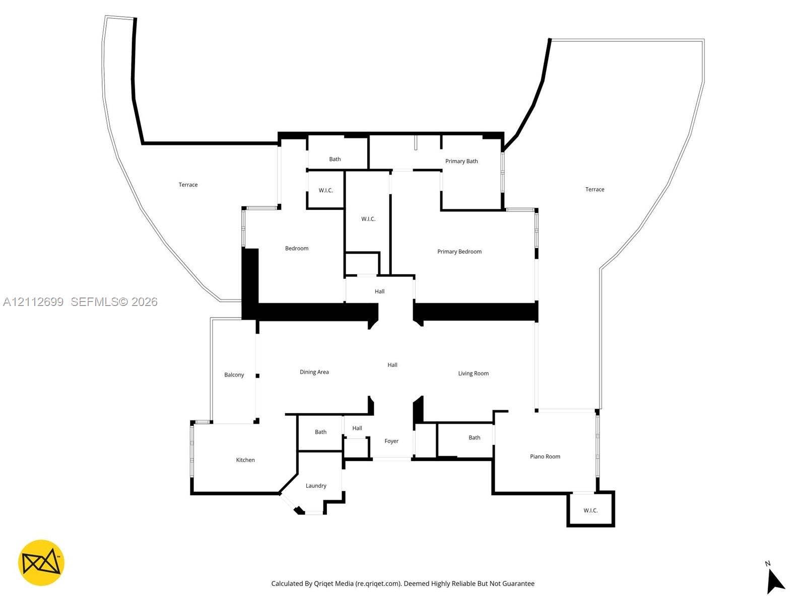 19111 Collins Avenue, #505, Sunny Isles Beach, FL 33160 Floor plan