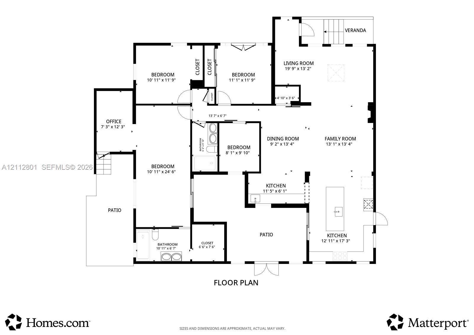 3241 SW 84th Court, Miami, FL 33155 Floor plan