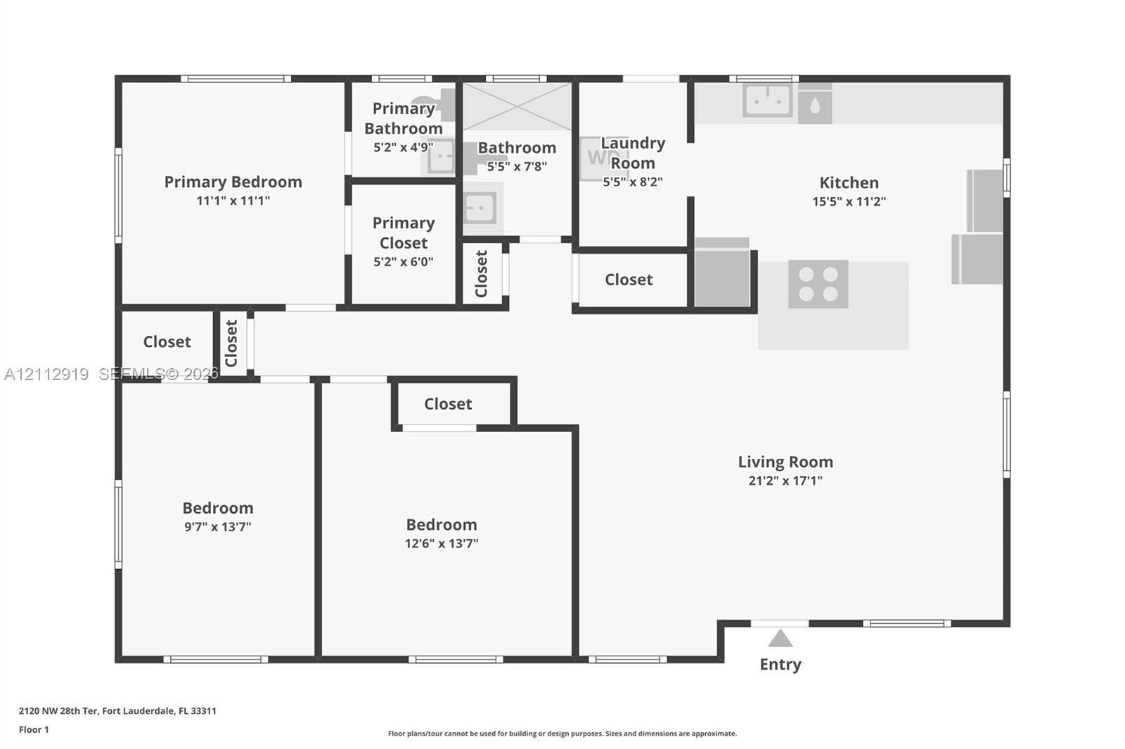 2120 NW 28th Terrace, Fort Lauderdale, FL 33311 Floor plan