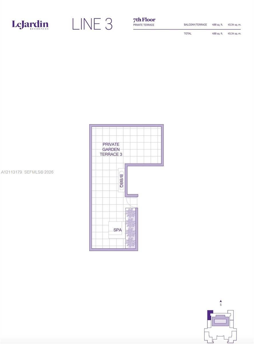 1150 102nd Street, #703, Bay Harbor Islands, FL 33154 Floor plan