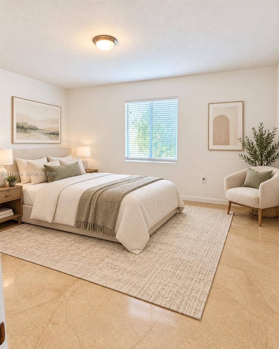 104 NW 31st Avenue, Fort Lauderdale, Fort Lauderdale, FL 33311 Polished concrete flooring, recessed ceiling lighting, and a window with horizontal blinds